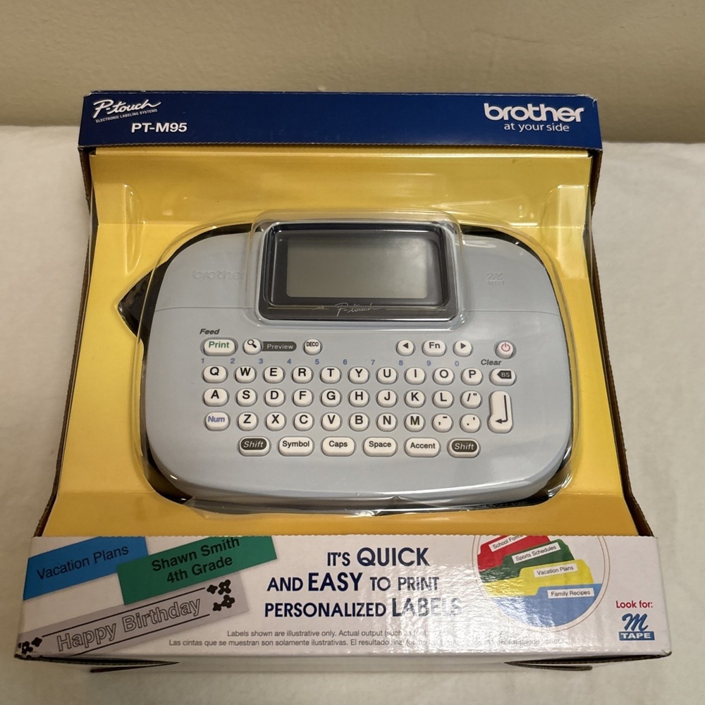 Brother P-Touch PT-M95 Handy Label Maker Portable QWERTY Thermal Printer